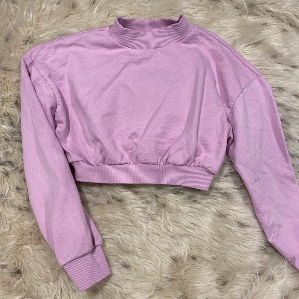 ASOS Lavender Cropped Long Sleeve